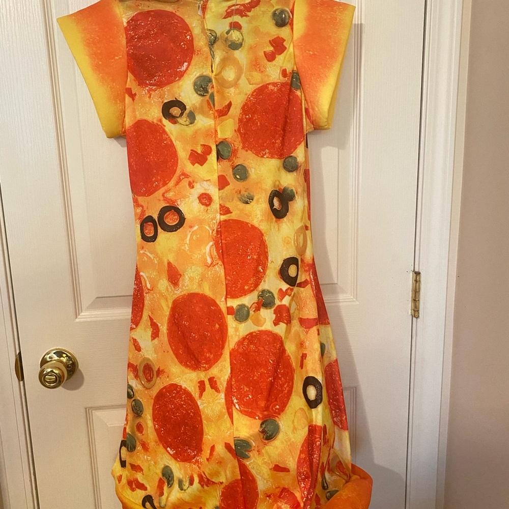 Pizza Print Adult Halloween Costume